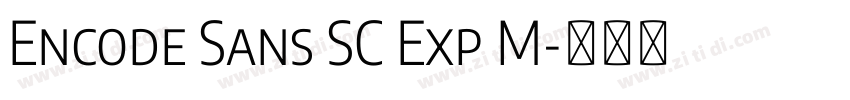 Encode Sans SC Exp M字体转换